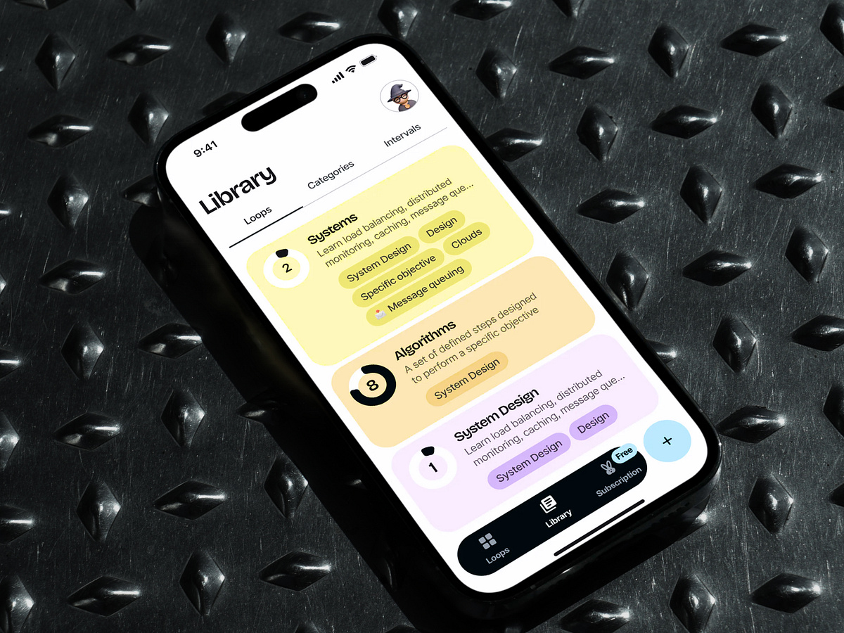 Library & Empty States — Napa Habit Tracking Mobile App