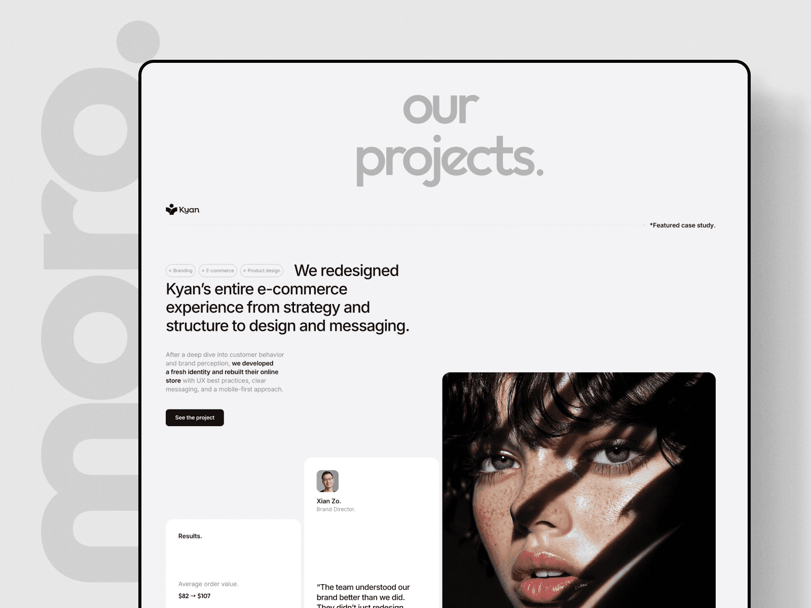 Moro - Agency Framer Template | Volt Supply