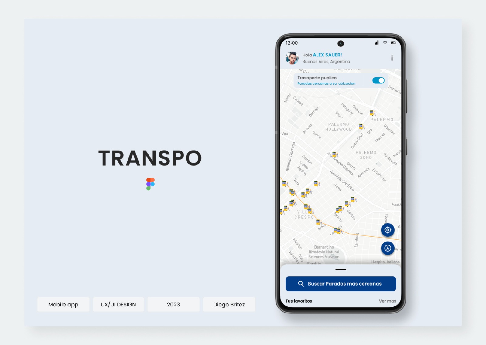 TRANSPO - UX/UI Design - Mobile