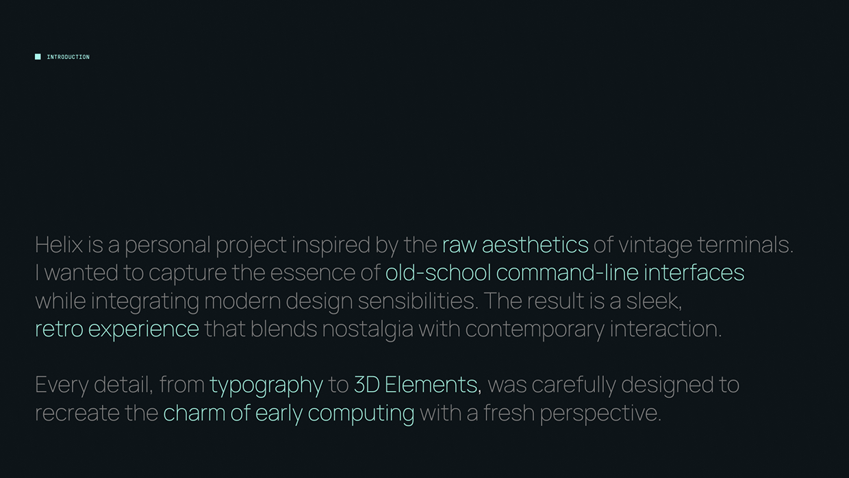 Helix | Retro Web Experience Image 0