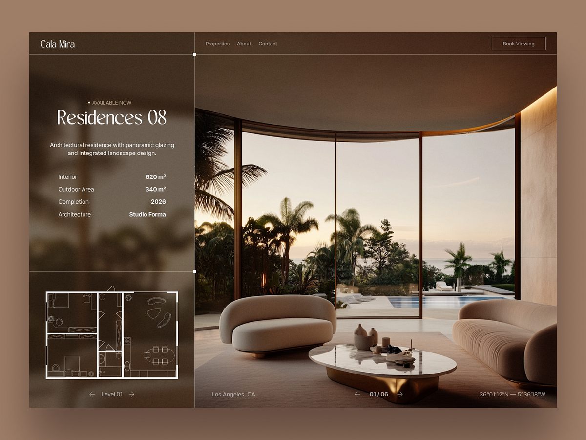 Luxury Real Estate Website UI