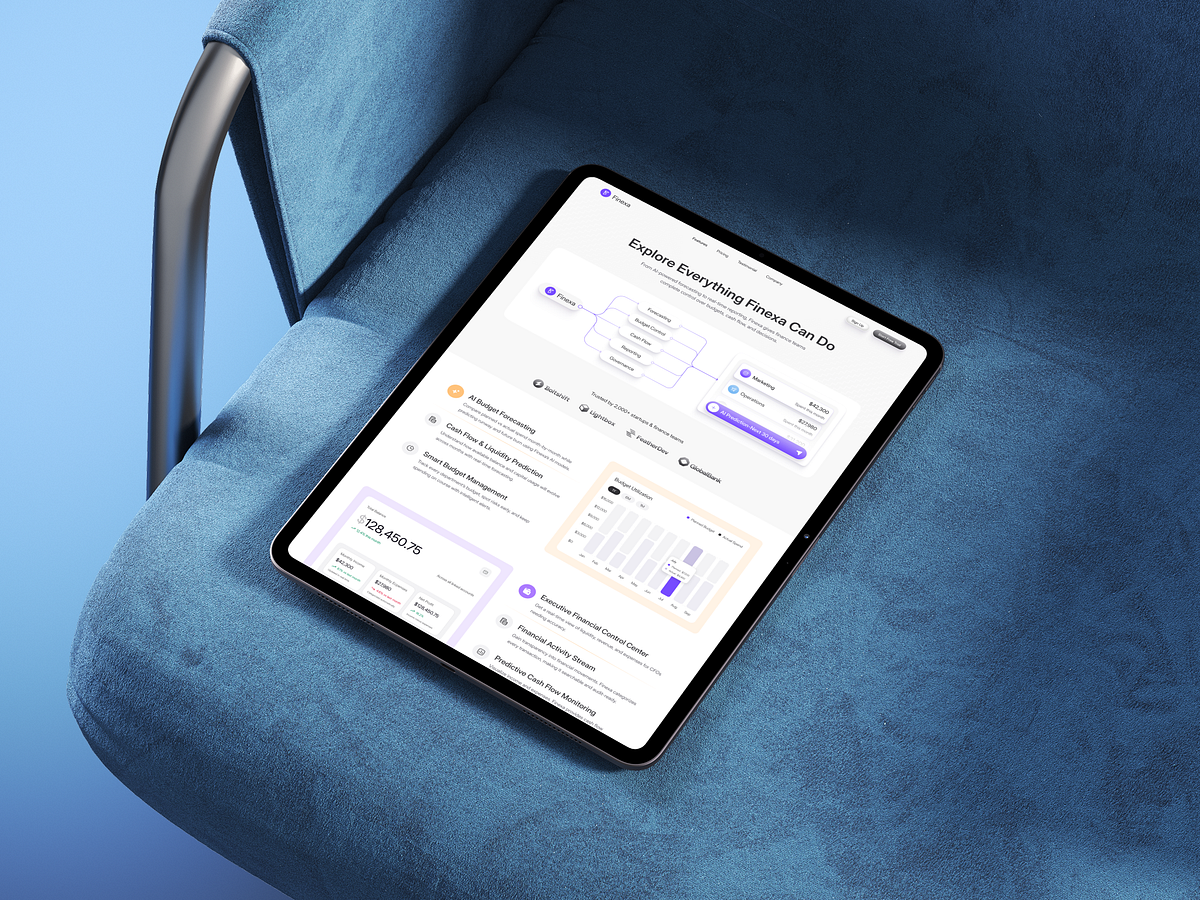 Finexa – Features Page UIUX Design | SaaS |