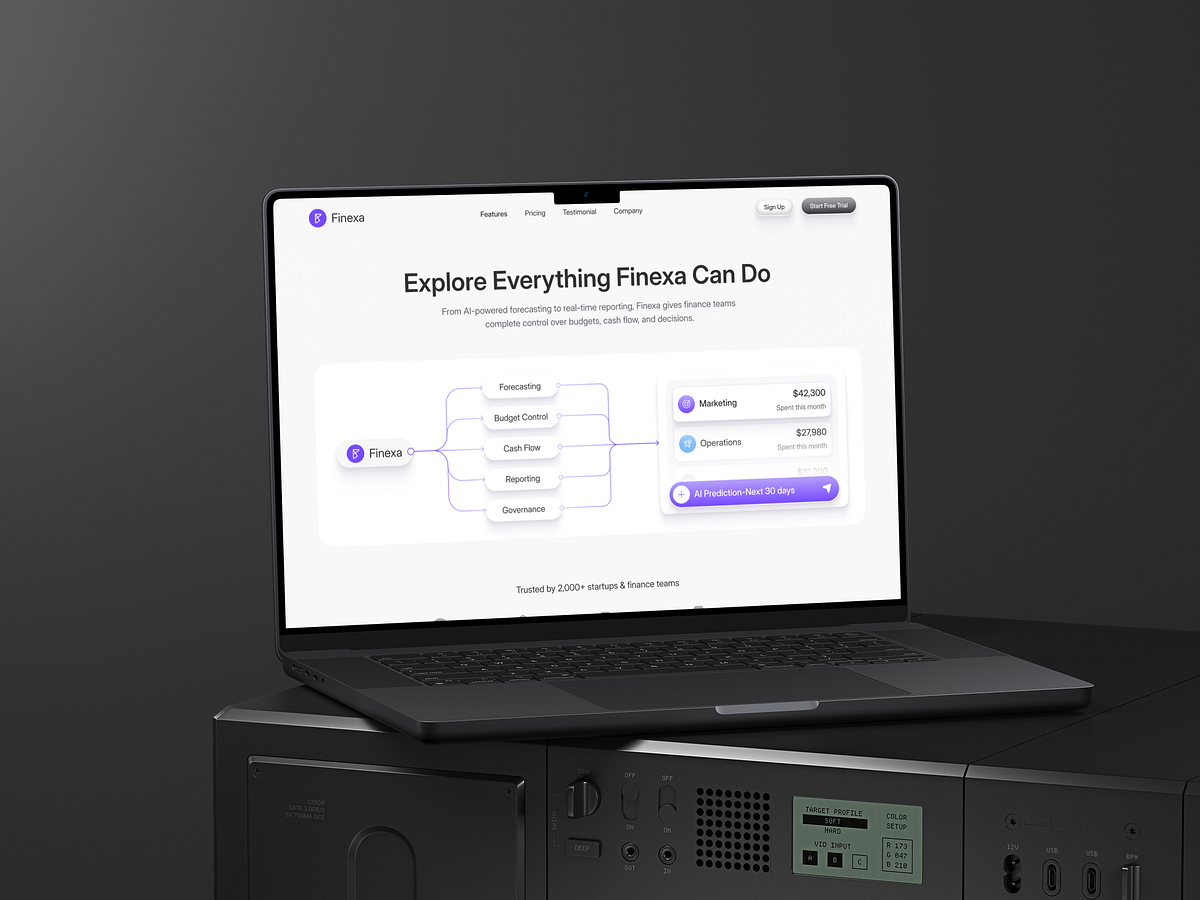 Finexa – Features Page UIUX Design | SaaS | Image 1