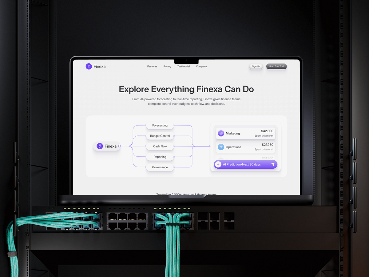 Finexa – Features Page UIUX Design | SaaS | Image 2