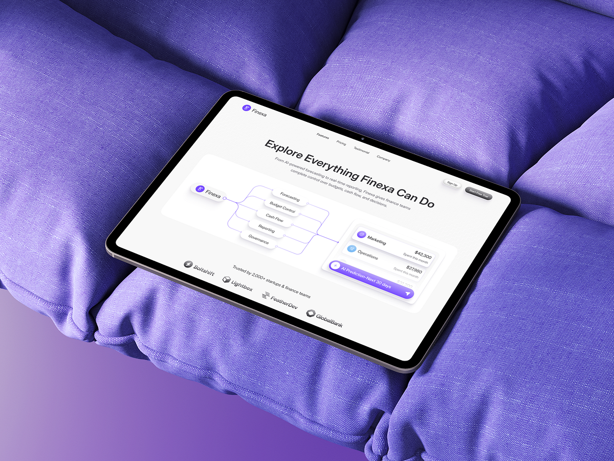 Finexa – Features Page UIUX Design | SaaS | Image 3