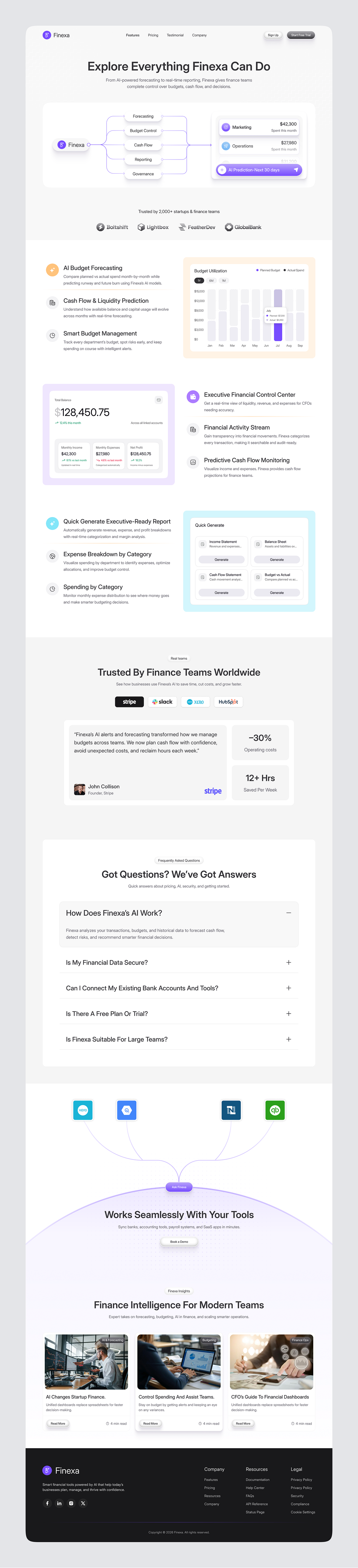 Finexa – Features Page UIUX Design | SaaS | Image 4