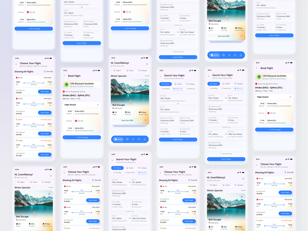 Travel Booking Mobile App UIUX Design Image 0