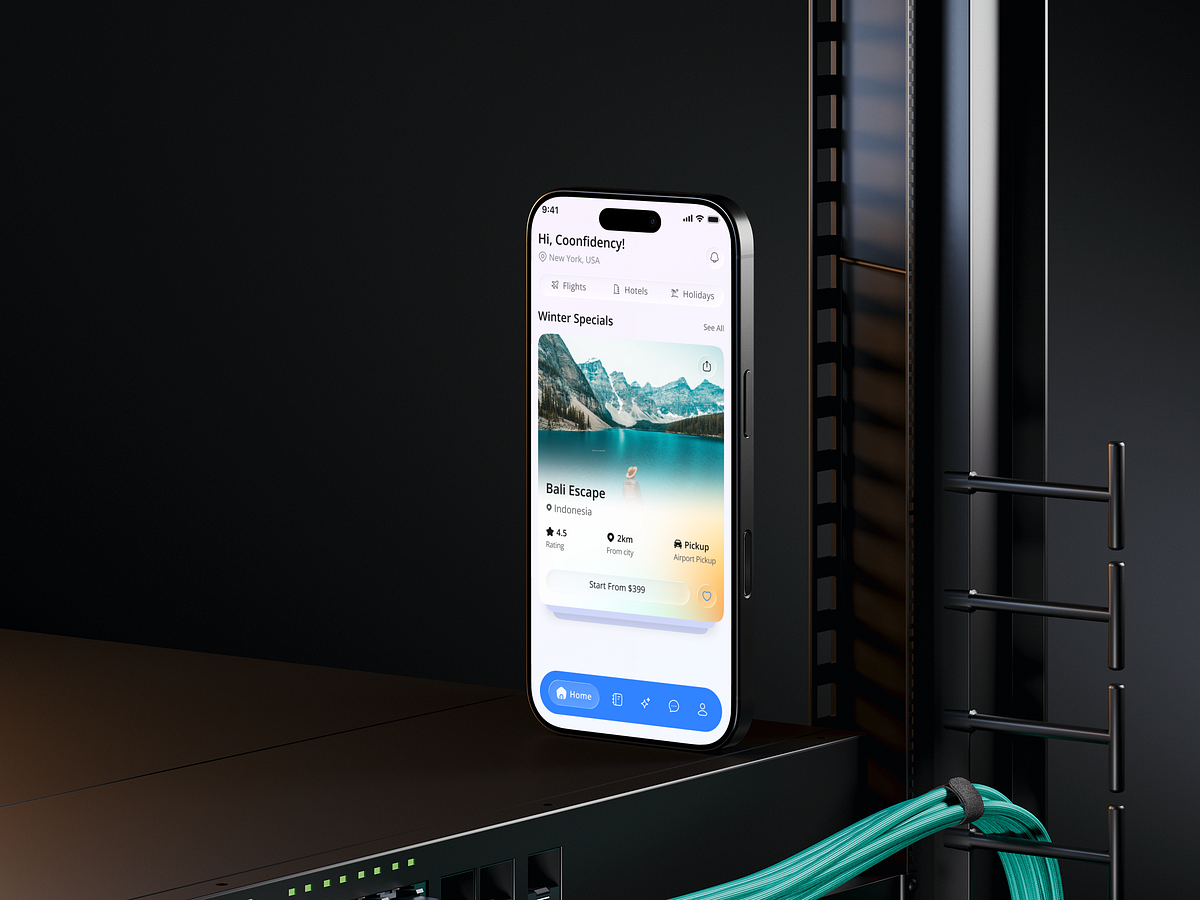 Travel Booking Mobile App UIUX Design Image 1
