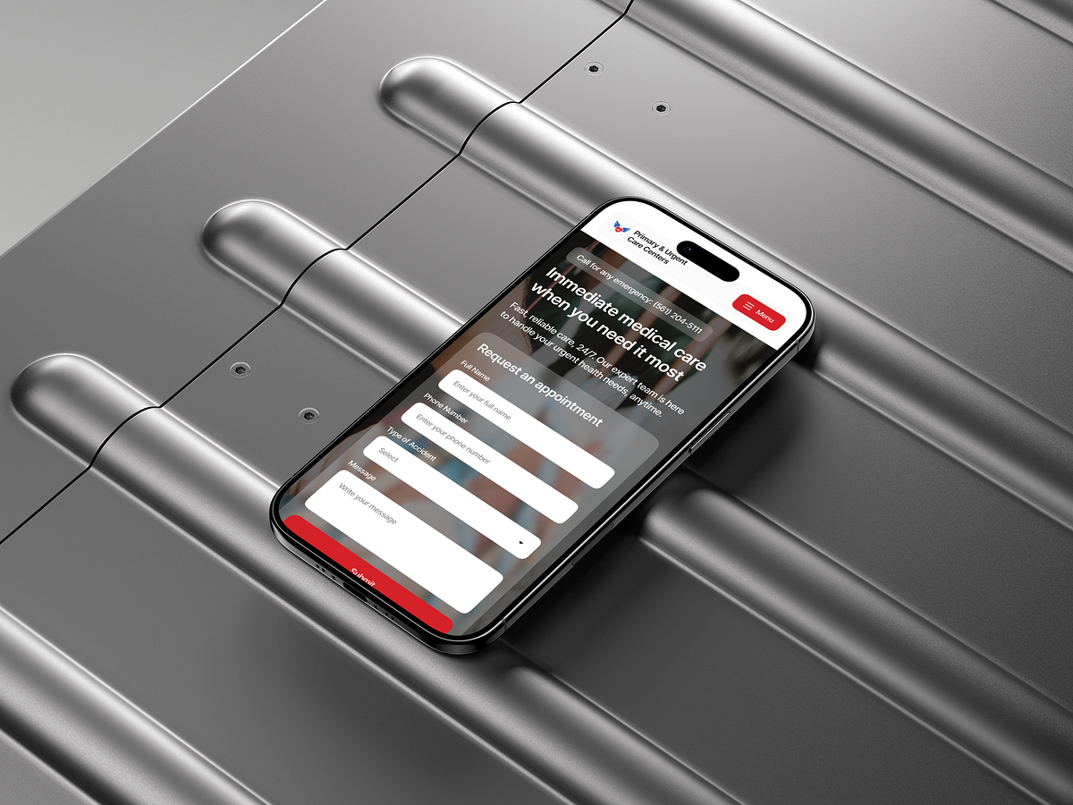 Urgent Care Center Website Redesign – Landing Page Image 4