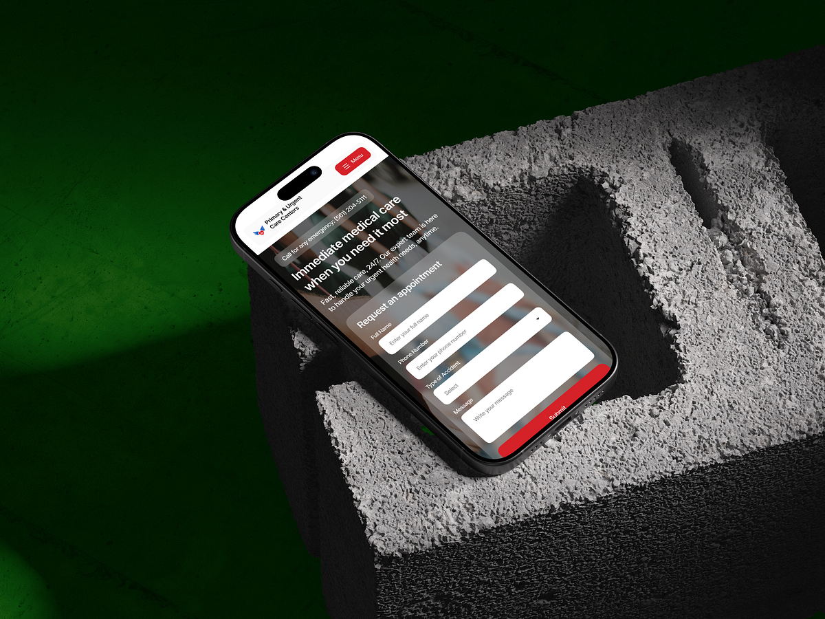 Urgent Care Center Website Redesign – Landing Page Image 6