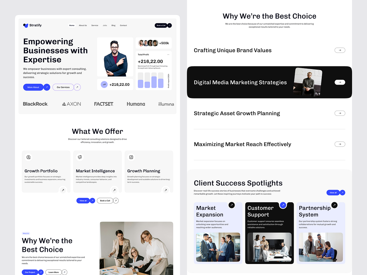 Consulting Agency Website & Mobile Responsive Design Image 0