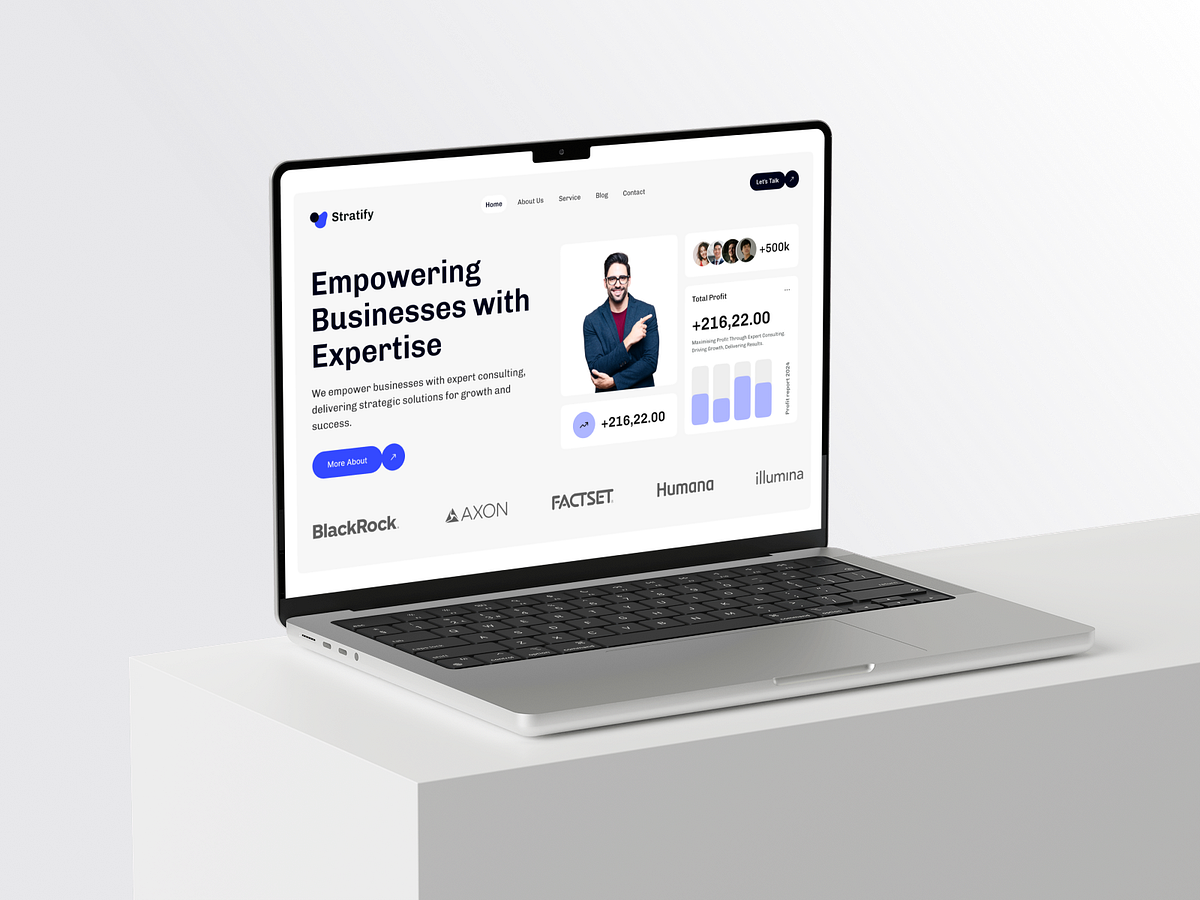 Consulting Agency Website & Mobile Responsive Design Image 1