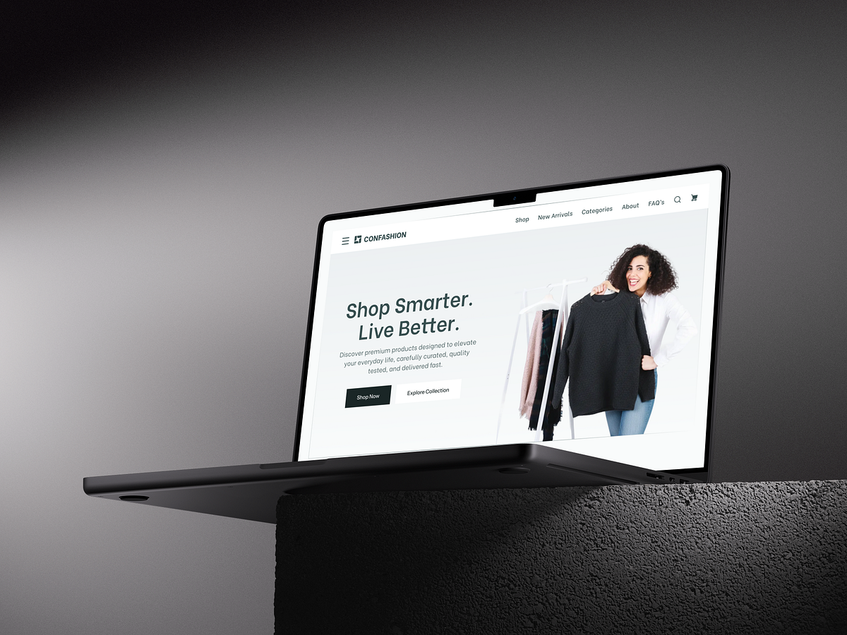 Confashion – Fashion E-commerce Website UI/UX Design Image 4