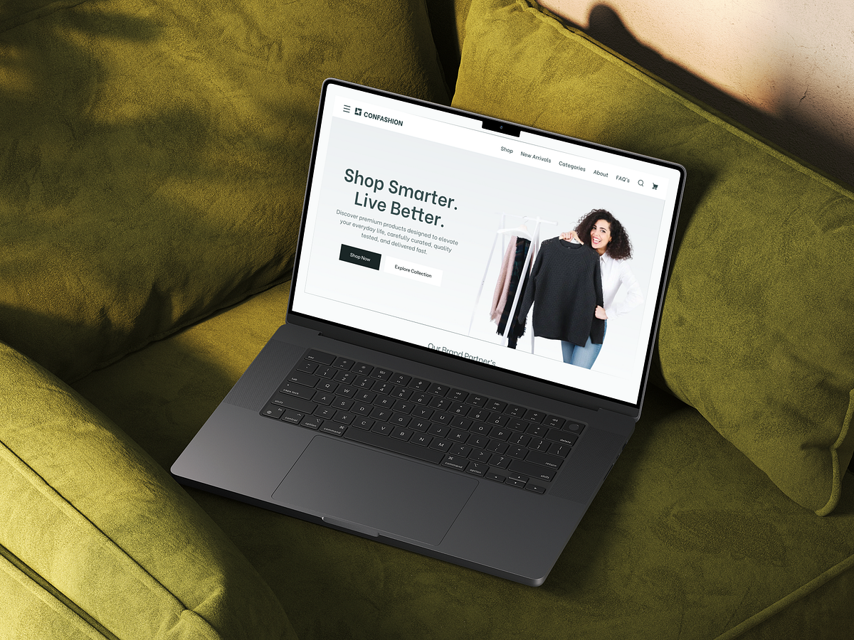 Confashion – Fashion E-commerce Website UI/UX Design Image 5