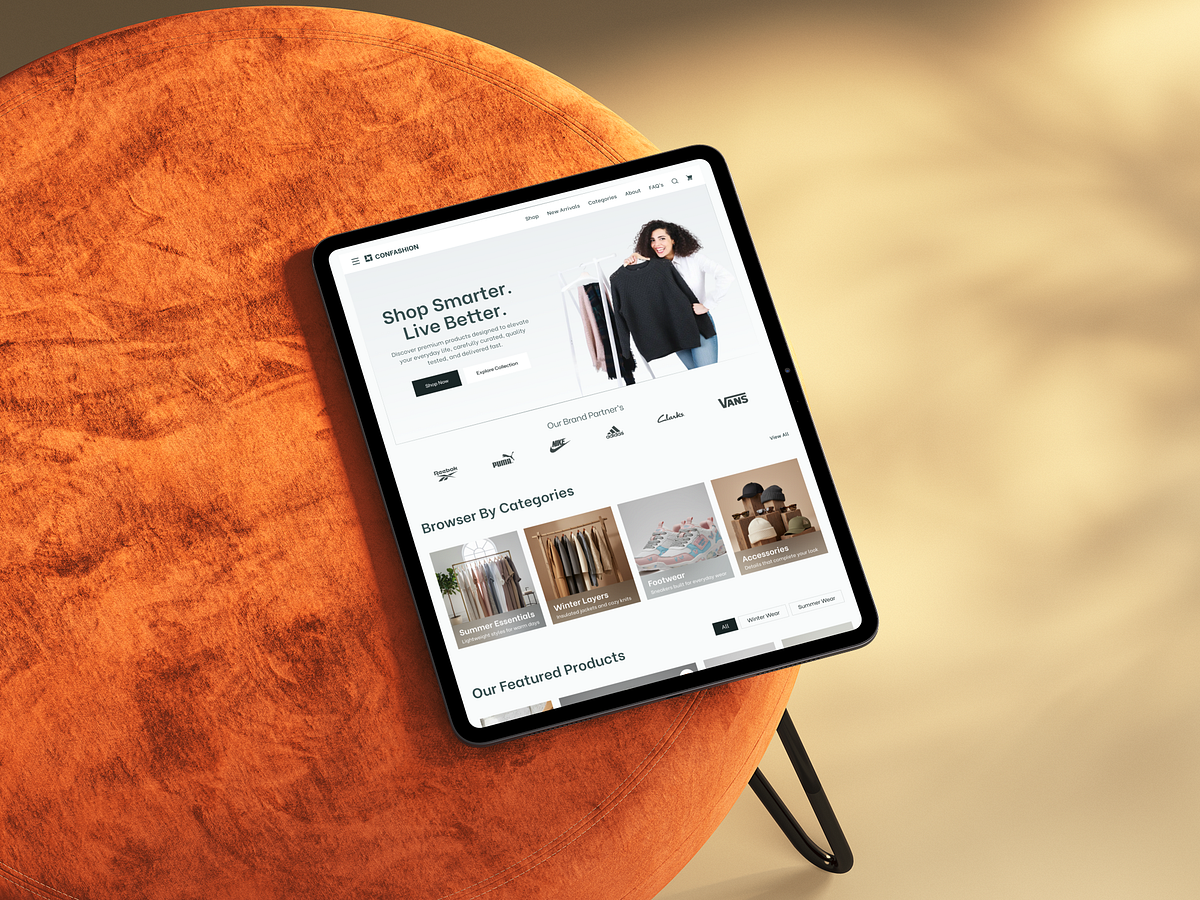 Confashion – Fashion E-commerce Website UI/UX Design Image 6