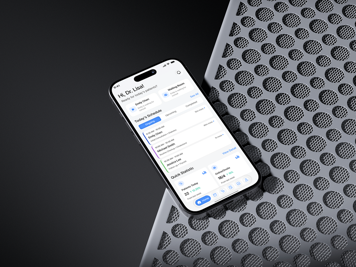 Healthcare Mobile App UIUX Design | Doctor Dashboard Image 0