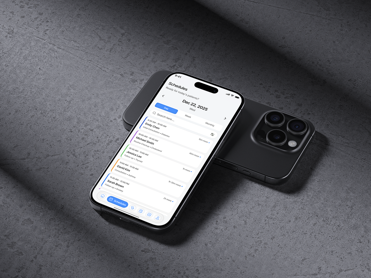 Healthcare Mobile App UIUX Design | Doctor Dashboard Image 1