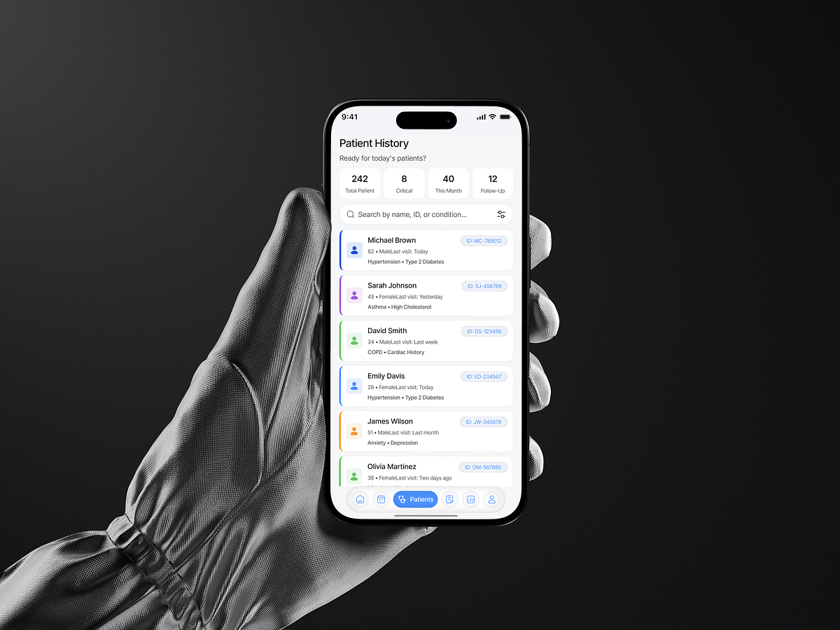 Healthcare Mobile App UIUX Design | Doctor Dashboard Image 2