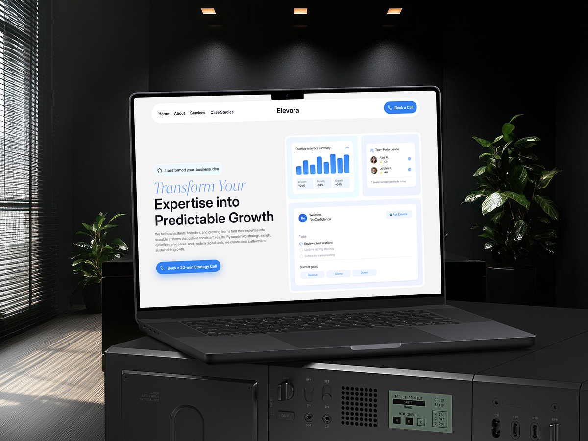 Responsive Consulting Website Design | UIUX | Clean Design Image 2
