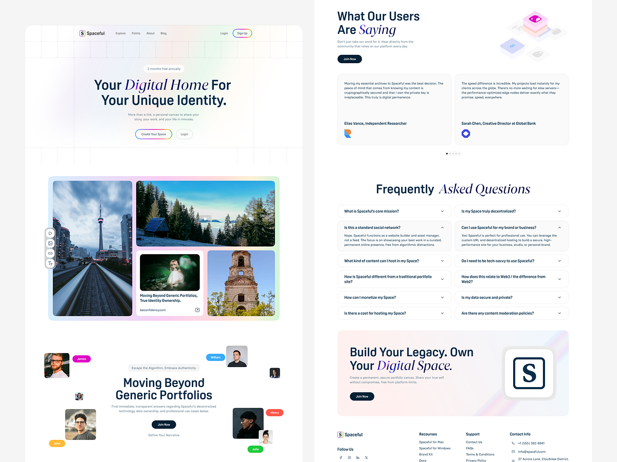 Personal Web Space Platform – Modern, Clean & Landing Page UIUX Image 0