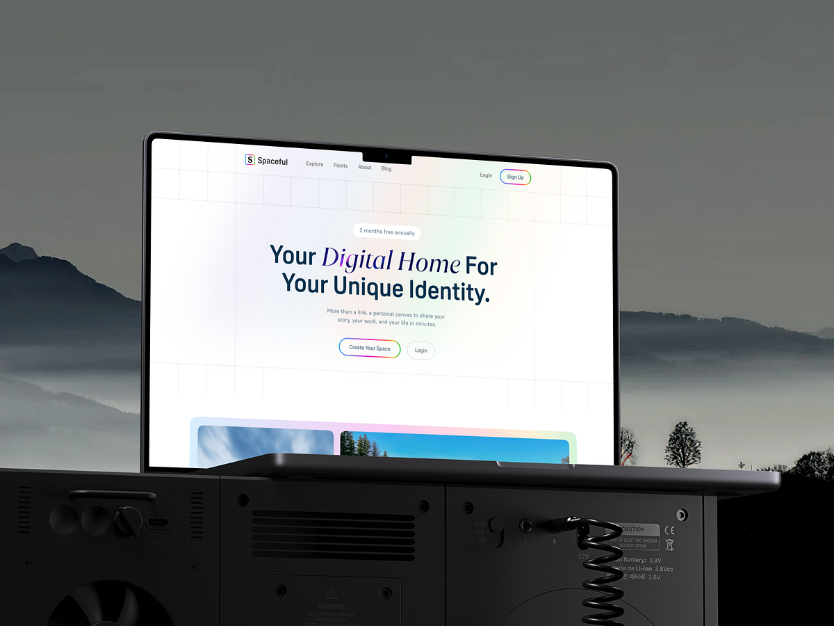 Personal Web Space Platform – Modern, Clean & Landing Page UIUX Image 2