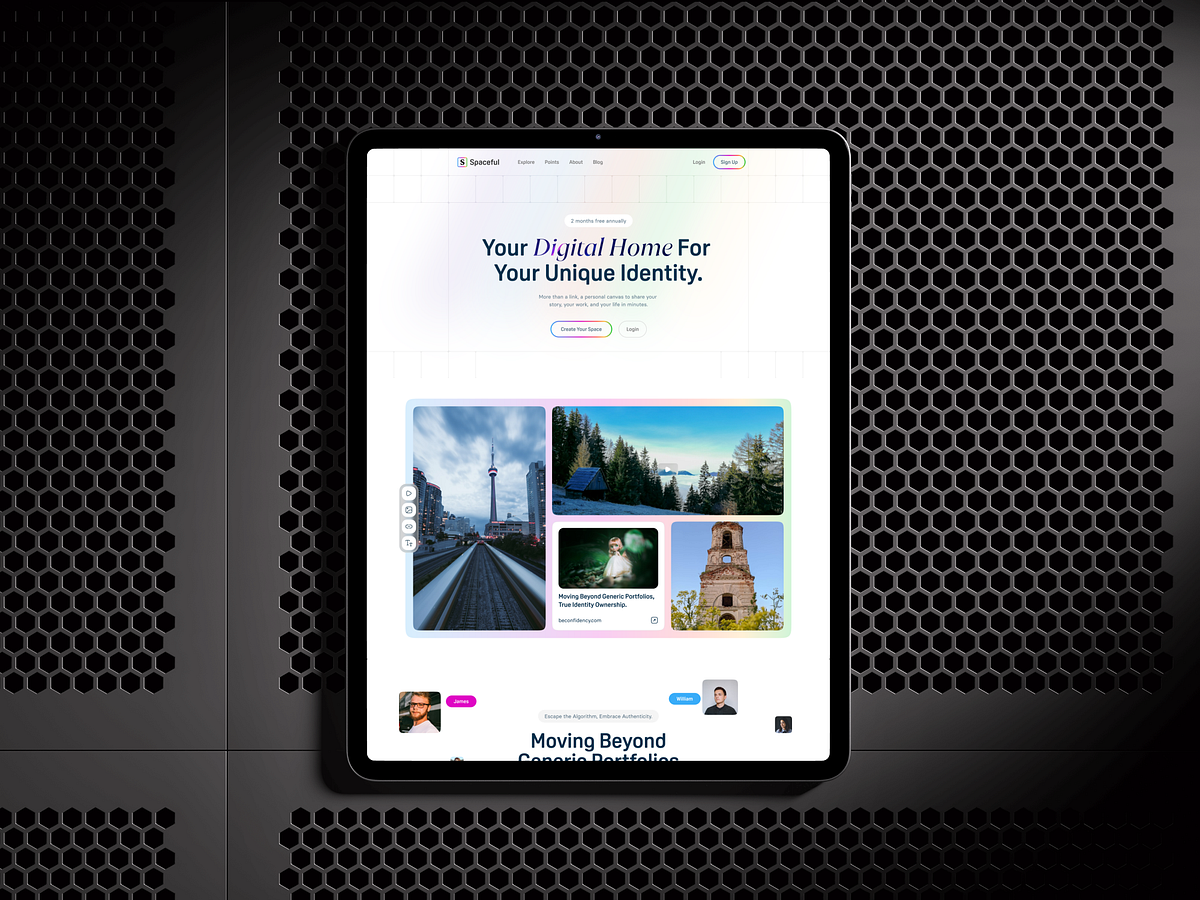 Personal Web Space Platform – Modern, Clean & Landing Page UIUX Image 6