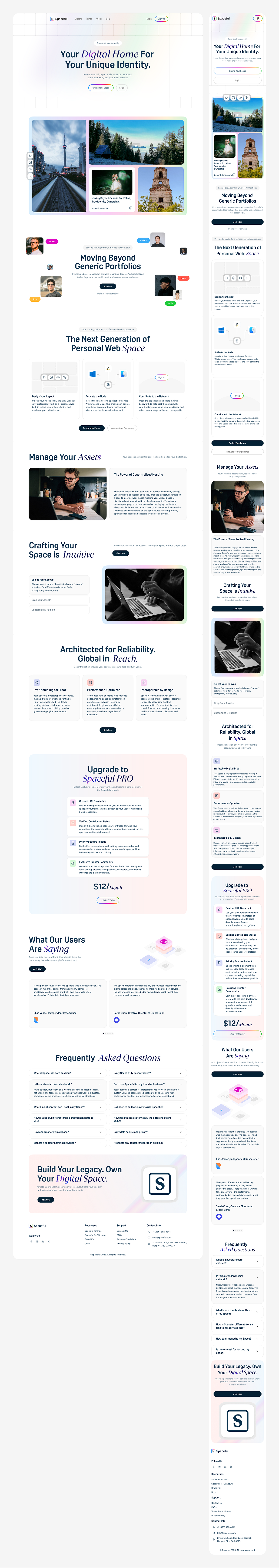Personal Web Space Platform – Modern, Clean & Landing Page UIUX Image 12