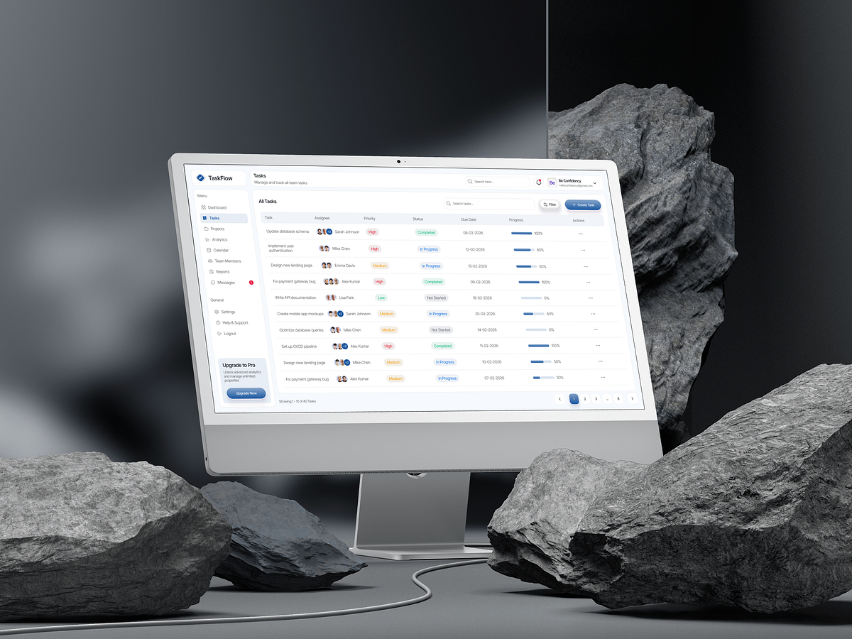 TaskFlow → Complete Task Management | SaaS | Web App Image 1
