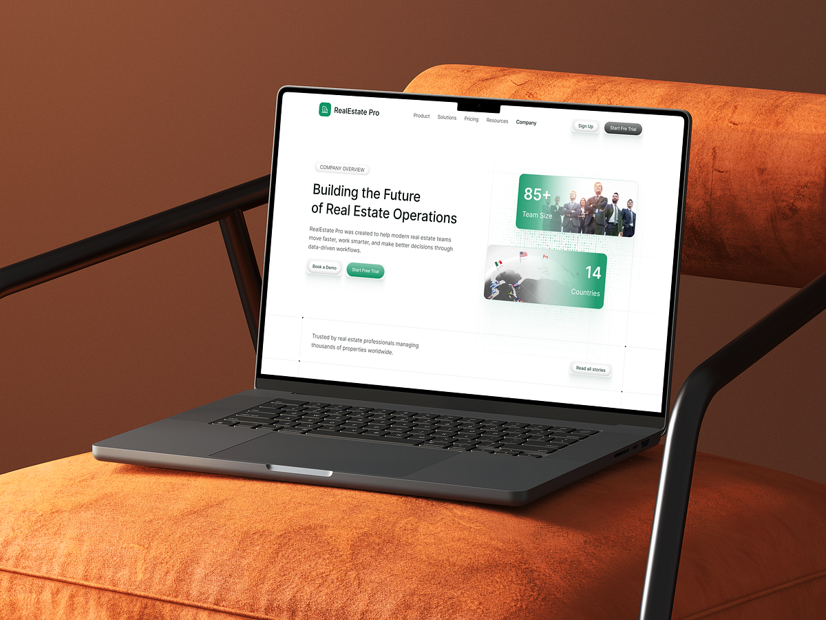 RealEstate Pro → Company Overview & Brand Story | SaaS Website Image 5