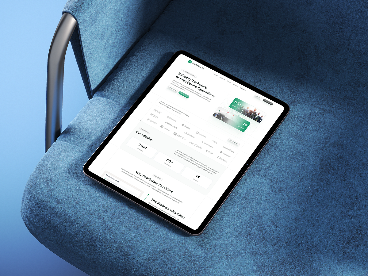 RealEstate Pro → Company Overview & Brand Story | SaaS Website Image 6