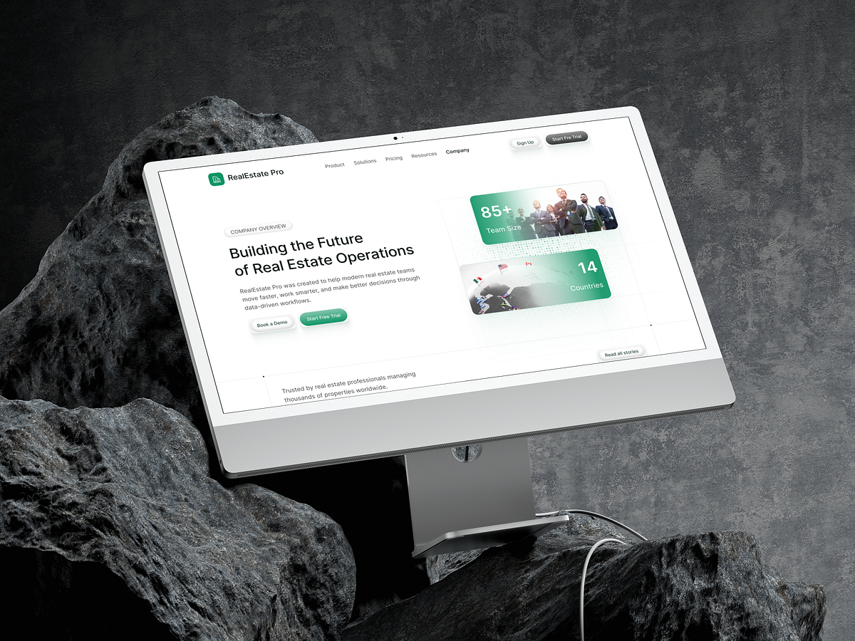 RealEstate Pro → Company Overview & Brand Story | SaaS Website Image 7