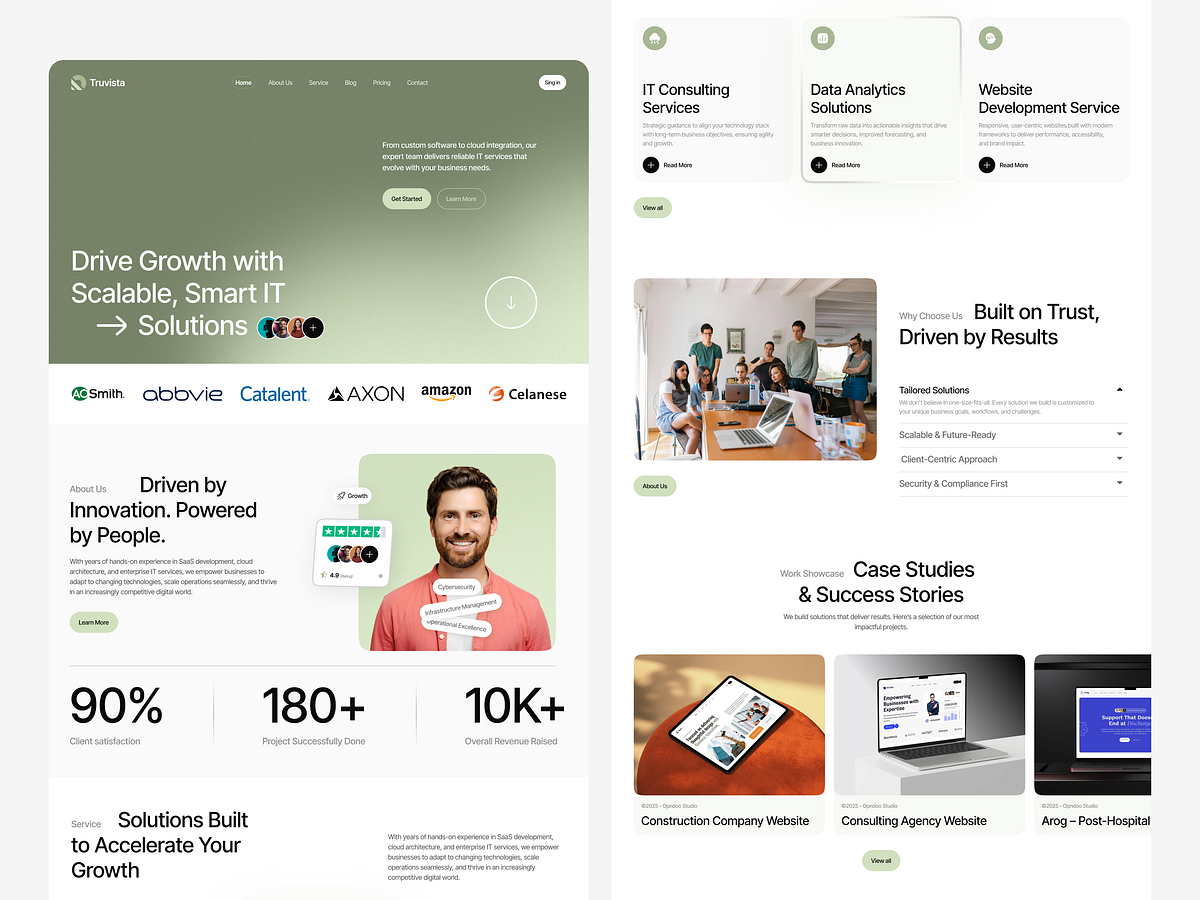 Modern IT Services & Technology Solutions  Responsive Website