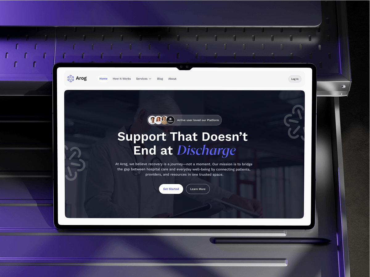 Arog - Healthcare Services & Recovery Support Website Image 2