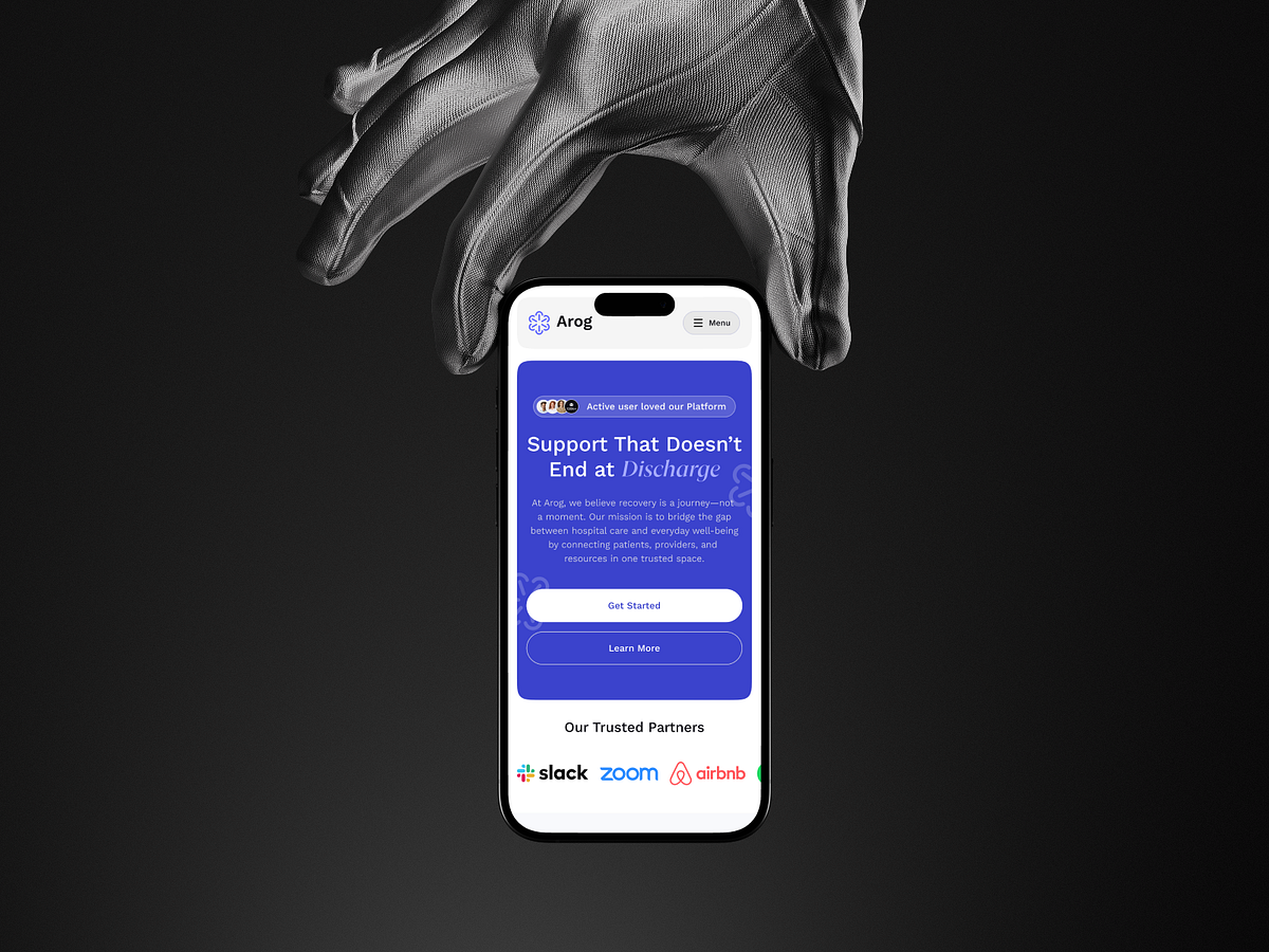 Arog - Healthcare Services & Recovery Support Website Image 3