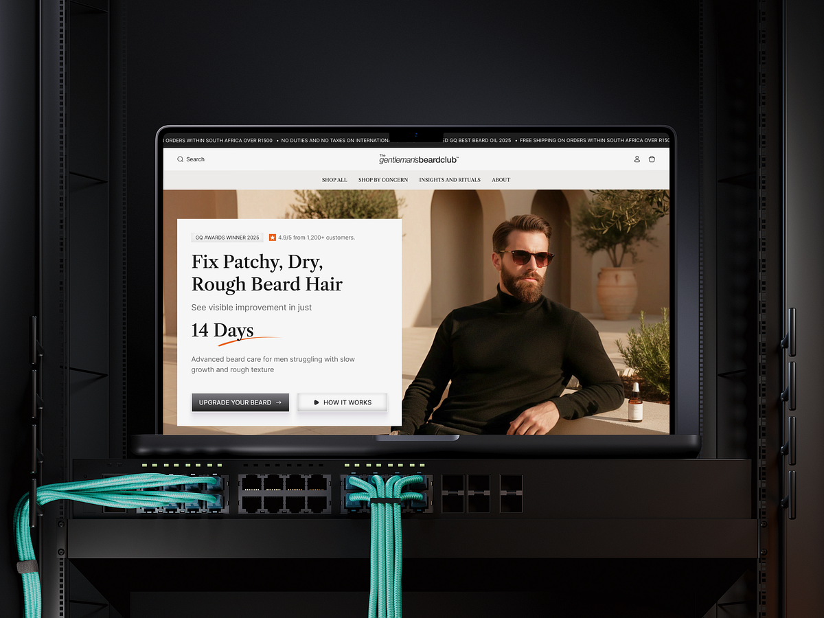The Gentleman’s Beard — Home Page Redesign Image 3