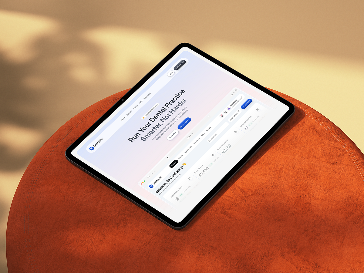 DentalPro — SaaS Landing Page Hero Section Image 2