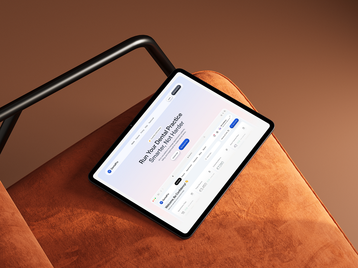 DentalPro — SaaS Landing Page Hero Section Image 4