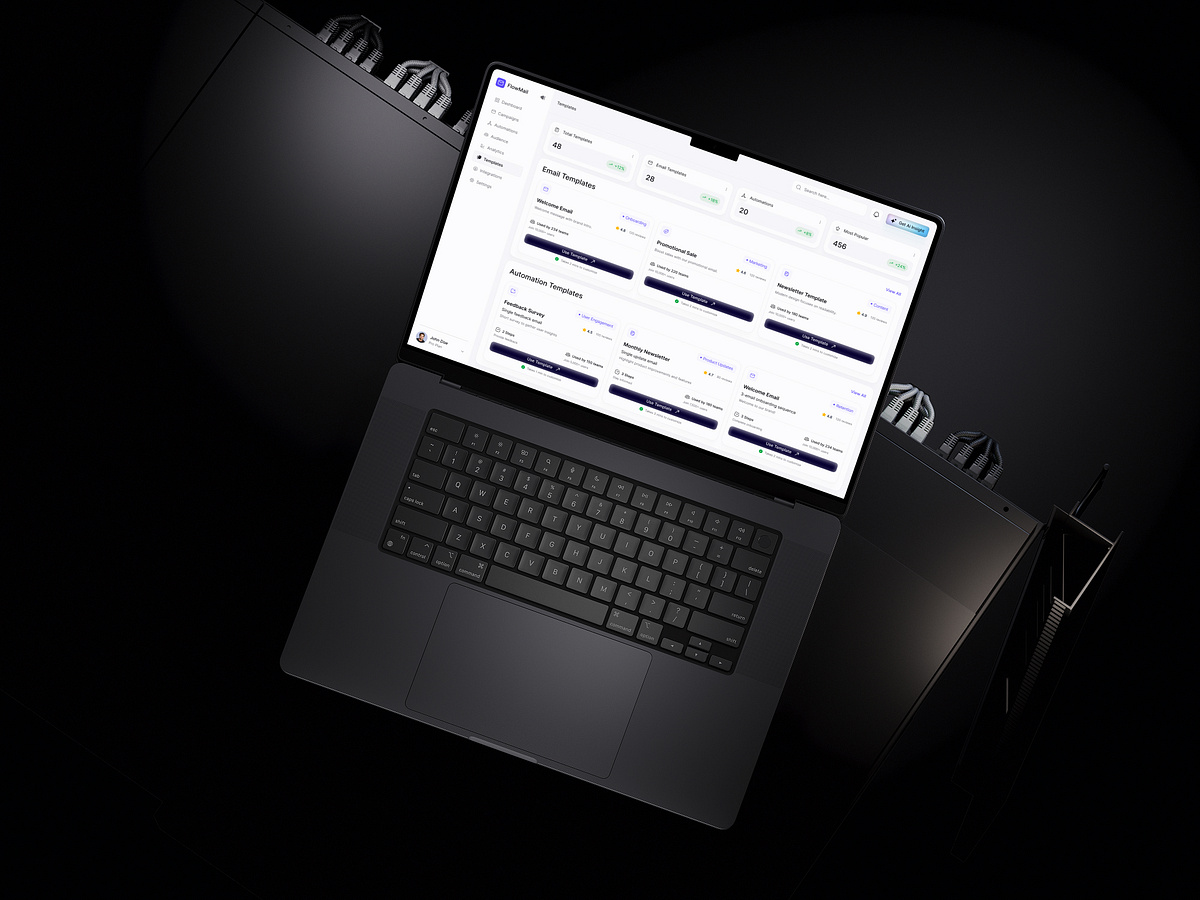 Email Marketing SaaS Dashboard UIUX | Templates Image 0