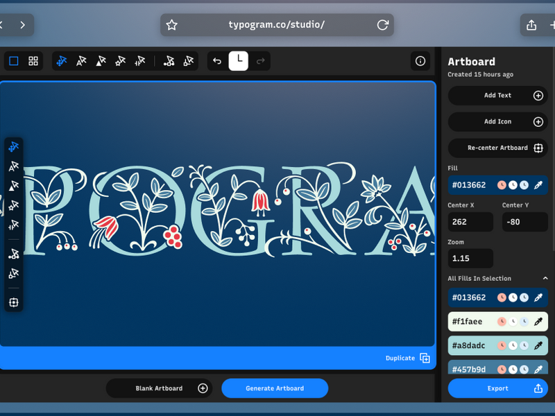 Typogram Studio | Advanced Typography Design Workspace