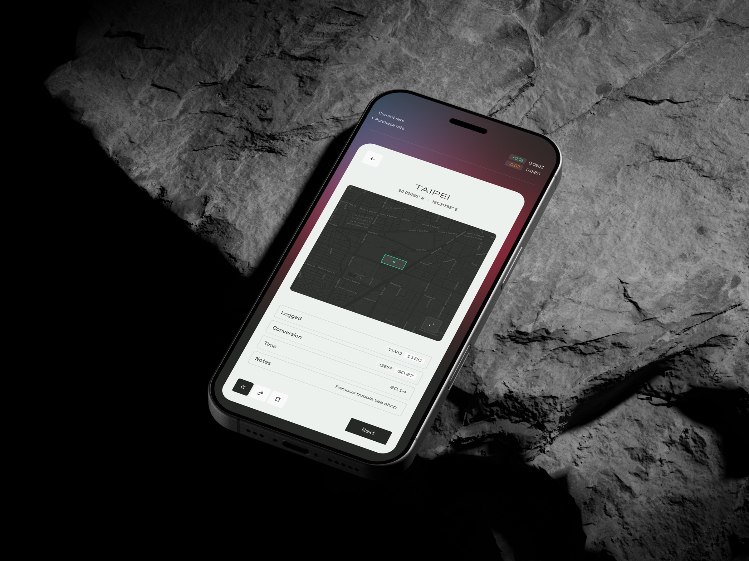 Lumina currency converter app | Mobile UI design Image 1