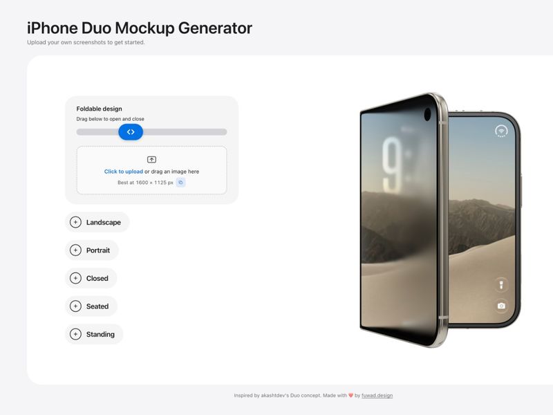 iPhone Duo Mockup Generator