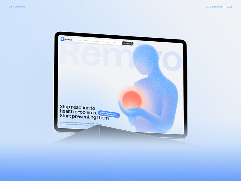 Remiyo – Website for Healthtech & Wellbeing startup