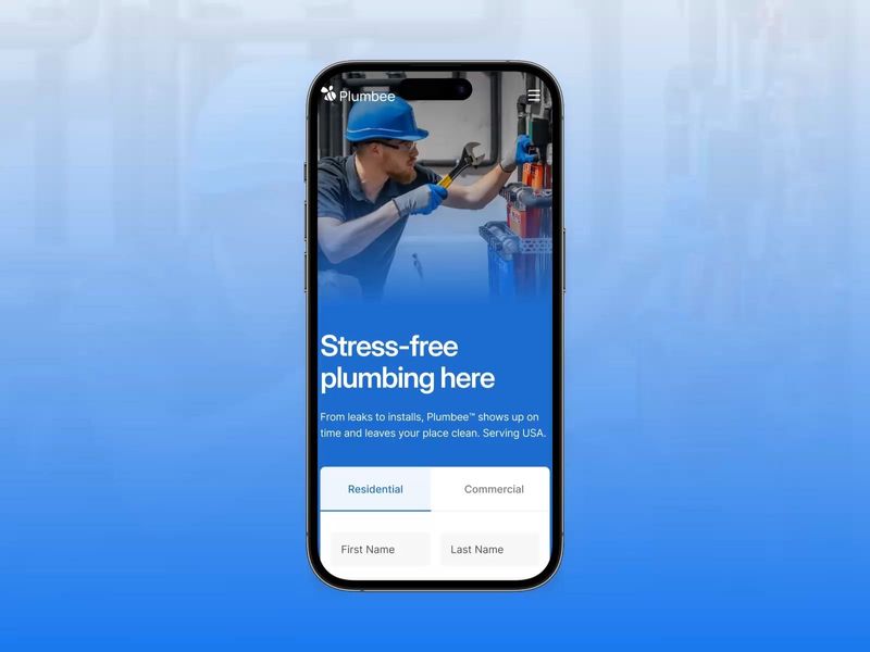 Plumbee - Mobile-First Experience for Emergency Services