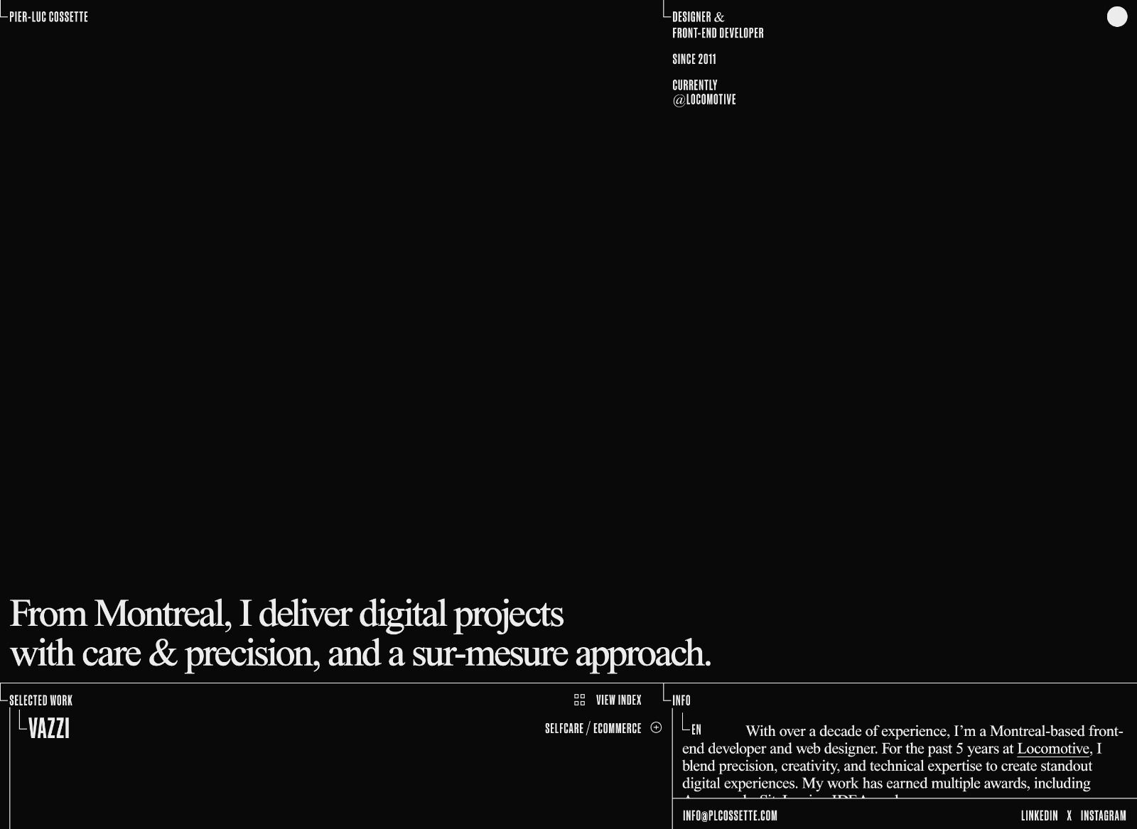 Pier-Luc Cossette — Portfolio