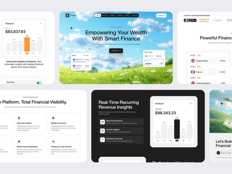 Finance Web Sections
