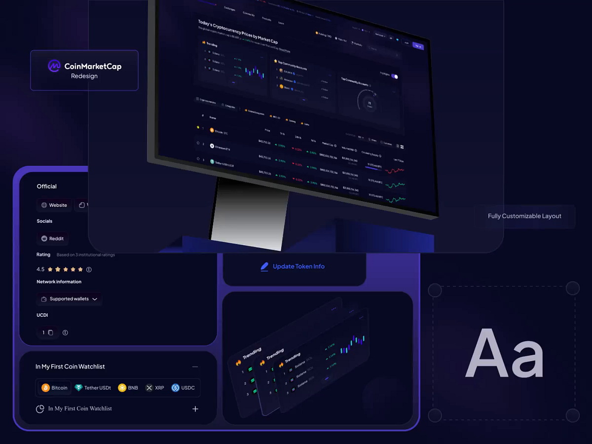 CoinMarketCap Interface Redesign