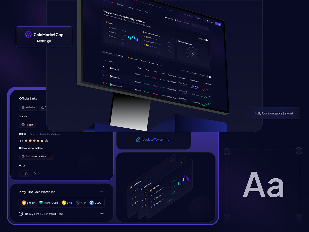 CoinMarketCap Interface Redesign Image 5