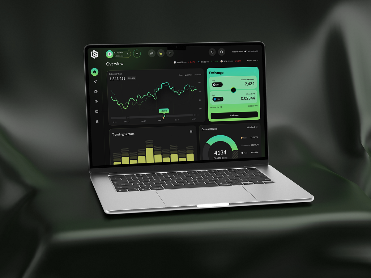 Crypto Exchange dashboard Image 1
