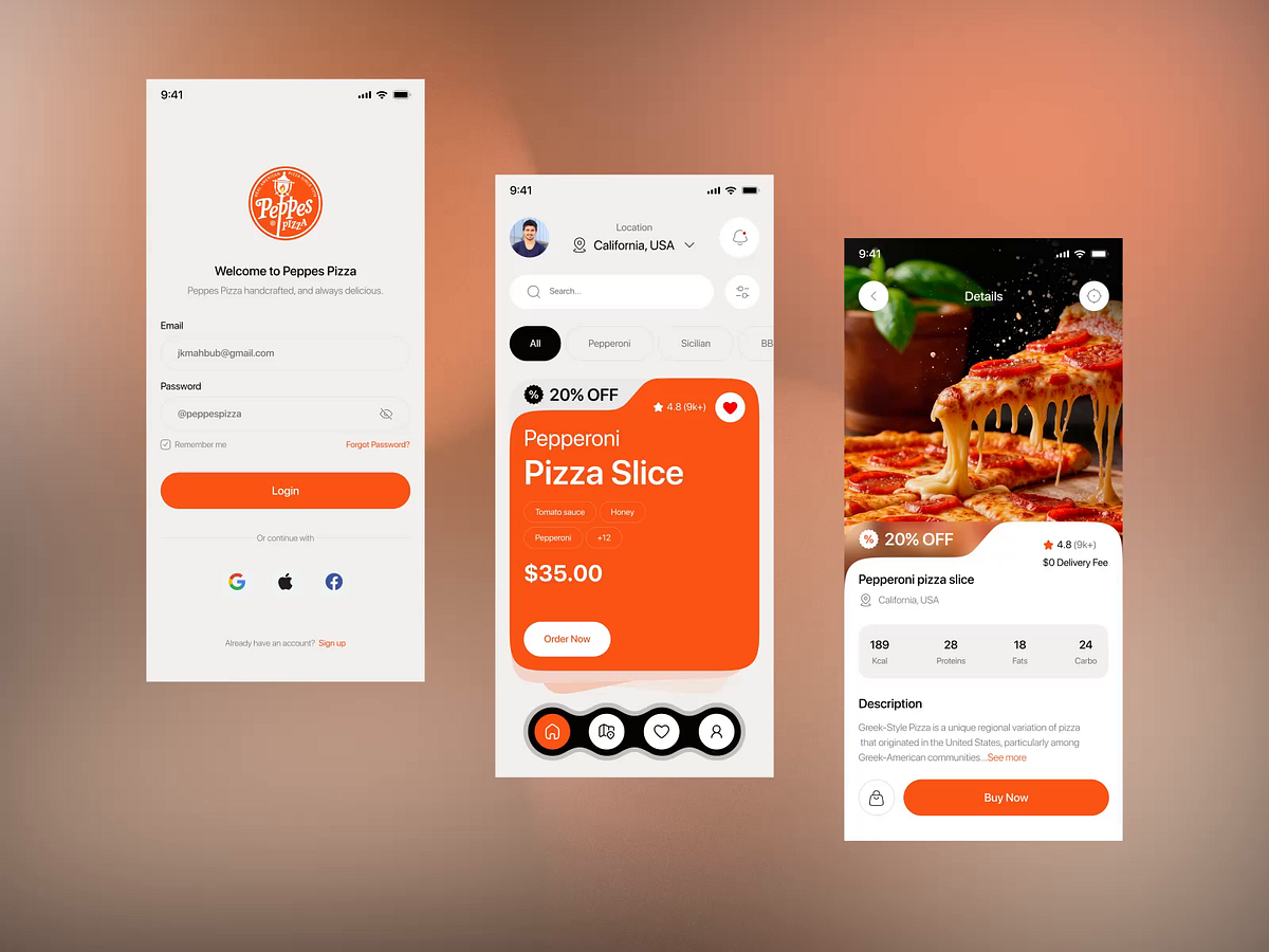 Peppino Pizza — Ui Design