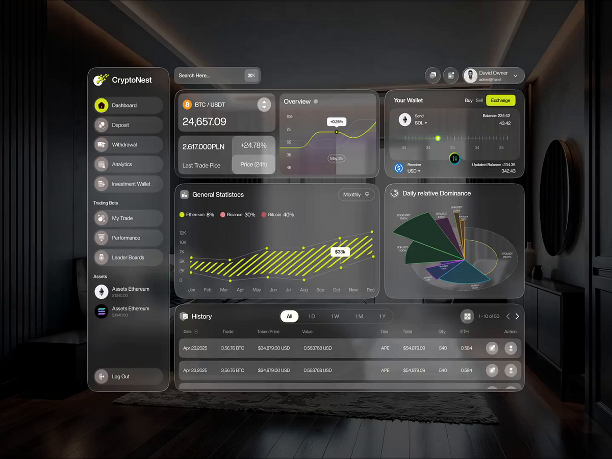 CryptoNest UI Animation – Smooth Web3 Motion Design Image 0